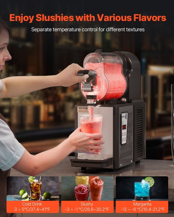 VEVOR 3L Commercial Slushy Machine Margarita Smoothie Frozen Drink Maker - RnR Galore