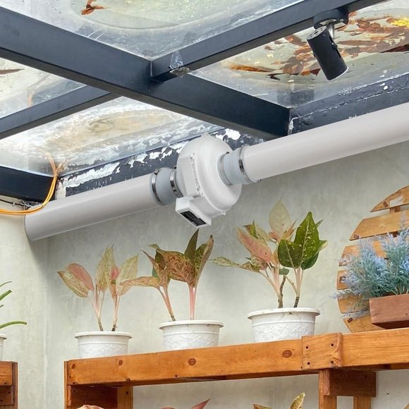VEVOR 4" to 4.5" Radon Mitigation Fan System Kit Quiet 260 CFM Inline Duct Fan - RnR Galore