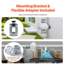 VEVOR 4" to 4.5" Radon Mitigation Fan System Kit Quiet 260 CFM Inline Duct Fan - RnR Galore