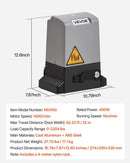 VEVOR 400W Electric Sliding Gate Opener 1000kg Chain Drive Infrared Sensor - RnR Galore