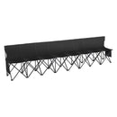 VEVOR 8 Seat Portable Folding Sport Bench Outdoor Camping Chair with Carry Bag - RnR Galore