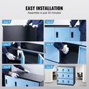 VEVOR 9 Doors Metal Storage Cabinet Employees Steel Storage Cabinet Office Black - RnR Galore