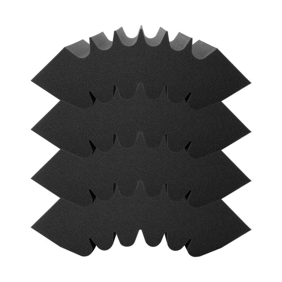 VEVOR Acoustic Foam Panels 4 Pack 16.5 x 6.3 x 12 in Adhesive for Wall Ceiling - RnR Galore