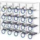 VEVOR Acrylic Cell Phone Locker Box Storage Cabinet Pocket w/Keys 20 Slots Clear - RnR Galore