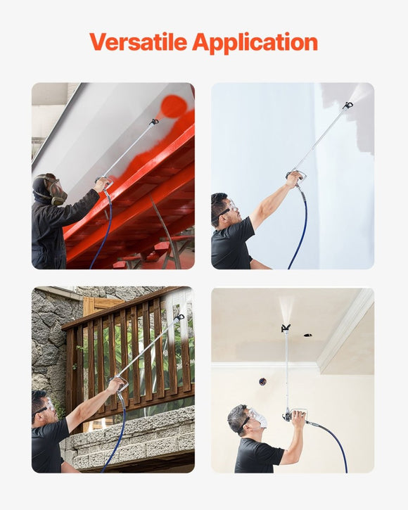VEVOR Airless Paint Spray Gun and Hose Kit 3600PSI with Extension Rods Filters - RnR Galore