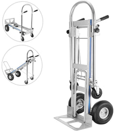 VEVOR Aluminum Hand Truck 3 in 1 Folding Hand Truck Convertible Hand Truck and Dolly - RnR Galore