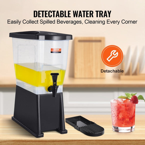 VEVOR Beverage Dispenser, 3 Gallon Drink Dispenser for Parties, Plastic Juice Dispenser with Stand Spigot Lid, Iced Tea Lemonade Juice Water Dispenser, for Restaurants, Hotels, Parties - RnR Galore