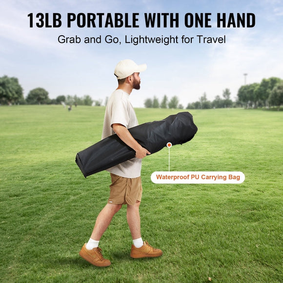 Portable Folding Chair with Cooler Bag for Camping, Beach, Lawn - Black - RnR Galore