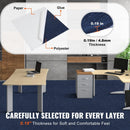 VEVOR Carpet Tiles Peel and Stick, Squares Self Adhesive Carpet Floor Tile, Soft Padded Carpet Tiles, Easy Install DIY for Bedroom Living Room Indoor Outdoor (15Tiles, Dark Blue) - RnR Galore