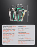 VEVOR Combination Wrench Set 24 PCS SAE 1/4" - 7/8" Metric 8 - 19mm Organizer Rack - RnR Galore