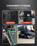 VEVOR Combination Wrench Set 24 PCS SAE 1/4" - 7/8" Metric 8 - 19mm Organizer Rack - RnR Galore
