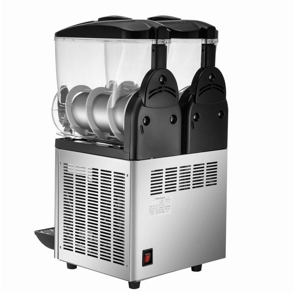VEVOR Commercial Slush Machine Margarita Slush Maker 2x15L Frozen Drink Machine - RnR Galore