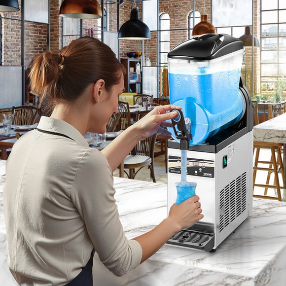 VEVOR Commercial Slushy Machine 15L Margarita Smoothie Frozen Drink Maker - RnR Galore