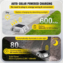 VEVOR Driveway Lights 12 - Pack Solar Driveway Lights Bright White with Screws Solar Deck Lights Outdoor Waterproof Wireless Dock Lights 6 LEDs for Path Warning Garden Walkway Sidewalk Steps - RnR Galore