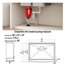 VEVOR 30 inch Stainless Steel Farmhouse Kitchen Sink with Single Bowl, Ledge & Accessories - RnR Galore