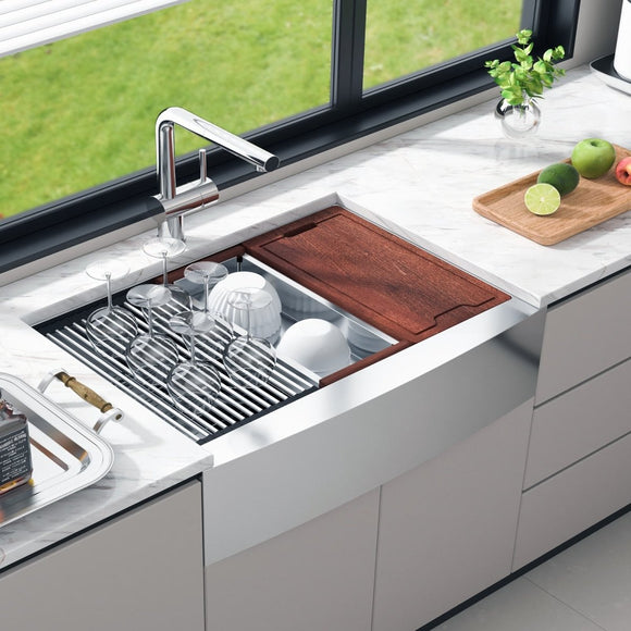 VEVOR 304 Stainless Steel Single Bowl Sink with Accessories, 36 inch - RnR Galore