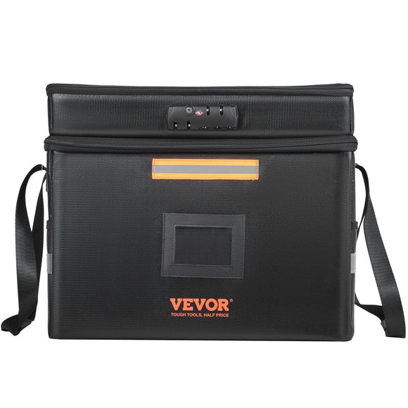 Fireproof Document Box with Lock & Handle, Waterproof File Box for Money & Jewelry - RnR Galore