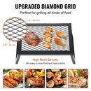VEVOR Folding Campfire Grill Portable Camping Fire Pit Steel Outdoor BBQ Picnic - RnR Galore