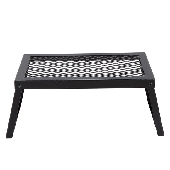 VEVOR Folding Campfire Grill Portable Camping Fire Pit Steel Outdoor BBQ Picnic - RnR Galore