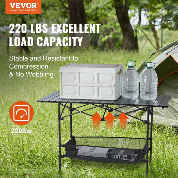 Portable Folding Camping Table with Storage Bag, Beach Picnic Travel, 24x16 inch - RnR Galore