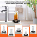 VEVOR Glass Rinser, 10 Powerful Spraying Jets Rotating Cup Rinser for Sink, 304 Stainless Steel Faucet Cup Washer & Silicone Nonslip Pad for Baby Bottle, Glass Cup, Wine Glass (Matte Black Base) - RnR Galore