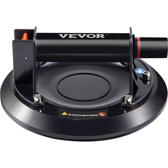 VEVOR Glass Suction Cup, 8'' Vacuum Suction Cup, 220lbs Load Capacity Vacuum Glass Lifter with Plastic Handle, Heavy - Duty Hand - Held Glass Lifter For Granite & Glass Lifting, With a free case - RnR Galore