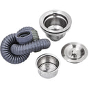 VEVOR Handmade Sink Non - magnetic Stainless Steel Kitchen Sink Hand Made 1 Compartment 44.4 x 41.9 x 25.4 cm Capacity Huge Tub Sink for Farmhouse Cafe Shop Hospital - RnR Galore