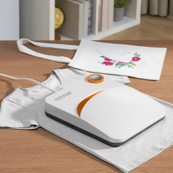 VEVOR Heat Press 12 x 10 in Portable Easy Press Sublimation Transfer DIY T-shirt - RnR Galore