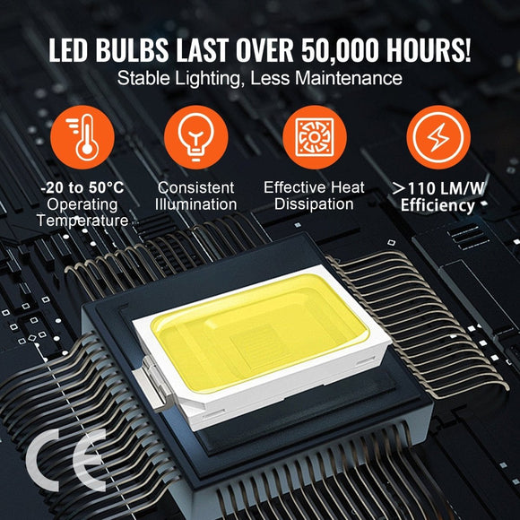 VEVOR Hexagon Garage Lights 66300LM 15 Grids Honeycomb LED Shop Ceiling Light - RnR Galore