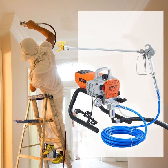 VEVOR High Pressure Airless Wall Paint Spray Gun Sprayer 600W Machine Spraying - RnR Galore