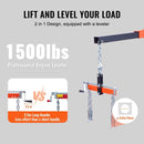 VEVOR Hydraulic Engine Hoist with Lever, 2000KG Heavy - duty Cherry Picker Shop Crane, Foldable Engine Crane and Engine Hoist leveler for Auto Repair, Motors, Weights Lifting, Loading - RnR Galore
