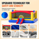 VEVOR Inflatable Bounce House, Outdoor High Quality Playhouse Trampoline, Jumping Bouncer with Blower, Slide, and Storage Bag, Family Backyard Bouncy Castle, for Kid Ages 3_10 Years, 4.5x4.4x2m - RnR Galore