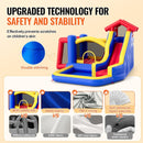 VEVOR Inflatable Bounce House, Outdoor High Quality Playhouse Trampoline, Jumping Bouncer with Blower, Slide, and Storage Bag, Family Backyard Bouncy Castle, for Kid Ages 3_8 Years, 3.3x3x2.3m - RnR Galore