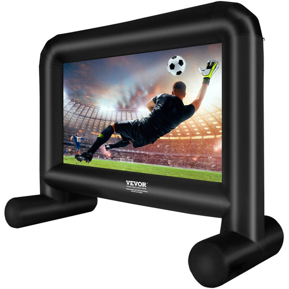 16 FT Inflatable Movie Screen with Blower, Front/Rear Projection for Outdoor Parties, Oxford Fabric - RnR Galore