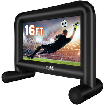 16 FT Inflatable Movie Screen with Blower, Front/Rear Projection for Outdoor Parties, Oxford Fabric - RnR Galore