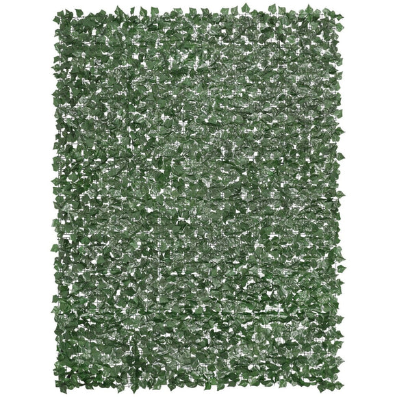 VEVOR Ivy Privacy Fence, 2440 x 1830 mm Artificial Green Wall Screen, Greenery Ivy Fence with Strengthened Joint, Faux Hedges Vine Leaf Decoration for Outdoor Garden, Yard, Balcony, Patio Decor - RnR Galore