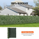 VEVOR Ivy Privacy Fence 59x98 in, Green Wall Screen with Mesh Backing, Faux Hedges Vine Decoration - RnR Galore