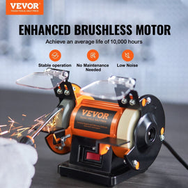 VEVOR Jewelry Polisher, Bench Grinder Polishing & Buffing Machine, 3590RPM Bench Lathe Polisher with 1 Wool Wheel & 1 Abrasive Fiber Wheel & 1 Grinding Wheel & 100pcs Tools - RnR Galore