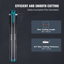 VEVOR Manual Tile Cutter, 1200mm, Porcelain Ceramic Tile Cutter with Tungsten Carbide Cutting Wheel, Infrared Positioning, Anti - Skid Feet, Double Rails for professional installers or beginners - RnR Galore