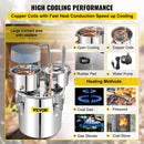VEVOR Moonshine Still Water Alcohol Distiller 50L w/Thumper Keg & Water Pump - RnR Galore