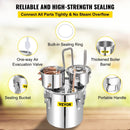 VEVOR Moonshine Still Water Alcohol Distiller 50L w/Thumper Keg & Water Pump - RnR Galore