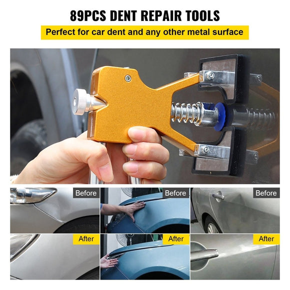 VEVOR Paintless Dent Repair Tools Hail Damage Remover 89 Pcs Body Dent Removal - RnR Galore