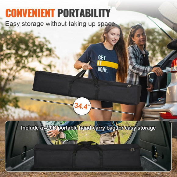 VEVOR Projector Screen with Stand, 150 inch 16:9 4K 1080 HD Outdoor Movie Screen with Stand, Wrinkle - Free Projection Screen with Tripods and Carry Bag, for Home Theater Cinema Backyard Movie Night - RnR Galore