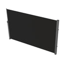 VEVOR Retractable Side Awning, 160X300cm Aluminum Outdoor Privacy Screen, 280g Polyester Water - proof Retractable Patio Screen, UV 30+ Room Divider Wind Screen for Patio, Backyard, Balcony, Black - RnR Galore