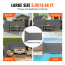 VEVOR Retractable Side Awning, 180X600cm Aluminum Outdoor Privacy Screen, 280g Polyester Water - proof Retractable Patio Screen, UV 30+ Room Divider Wind Screen for Patio, Backyard, Balcony, Gray - RnR Galore