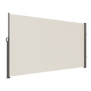 VEVOR Retractable Side Awning,160X300cm Aluminum Outdoor Privacy Screen, 280g Polyester Water - proof Retractable Patio Screen, UV 30+ Room Divider Wind Screen for Patio, Backyard, Balcony, Beige - RnR Galore