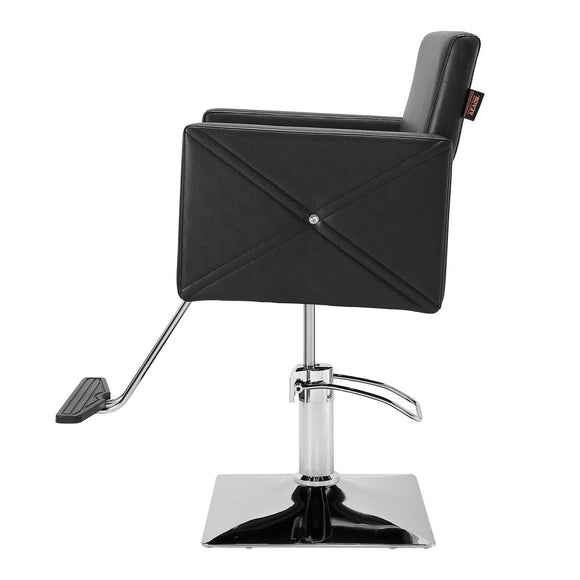 VEVOR Salon Chair, Barber Chair for Hair Stylist, Styling Chair with Heavy Duty Hydraulic Pump, Swivel Hair Salon Chair with Footrest for Beauty Spa Shampoo, Max Load Weight 330 lbs, Black - RnR Galore