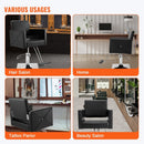 VEVOR Salon Chair, Barber Chair for Hair Stylist, Styling Chair with Heavy Duty Hydraulic Pump, Swivel Hair Salon Chair with Footrest for Beauty Spa Shampoo, Max Load Weight 330 lbs, Black - RnR Galore