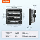 VEVOR 12" Shutter Exhaust Fan with EC-motor, Temperature Humidity Control - 904 CFM - RnR Galore