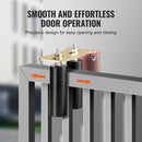 VEVOR Sliding Gate Kit 6” Rolling Hardware with L - Bracket Adjustable for Door - RnR Galore